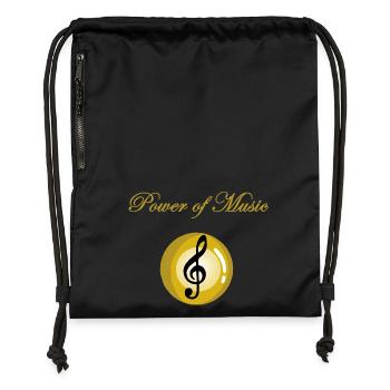 The jewel of music - Gymsac made from recycled material - black - Front