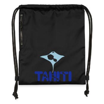 Tahiti manta - Gymsac made from recycled material - black - Front