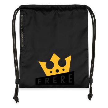 Frère Frangin Frere Naissance Bébé Frérot - Sac à cordon en polyester recyclé - noir - Devant