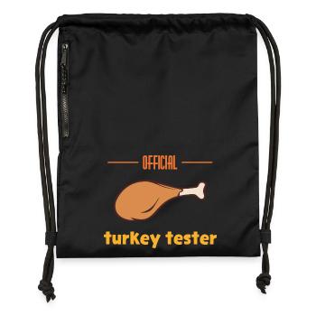 Türkei-Tester - Turnbeutel aus Recycling-Material - Schwarz - Vorne