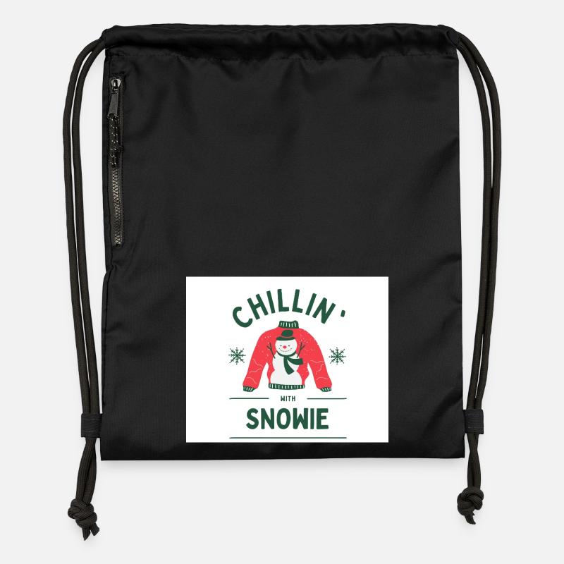 Snowie - Gymsac made from recycled material - black