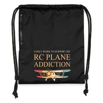 Model Airplane Model Airplane - Gymsac made from recycled material - black - Front
