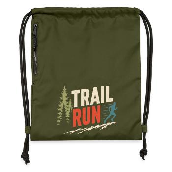 Trail Run - Turnbeutel aus Recycling-Material - military Green - Vorne