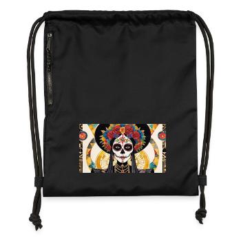 LA CATRINA DELUXE - Sac à cordon en polyester recyclé - noir - Devant