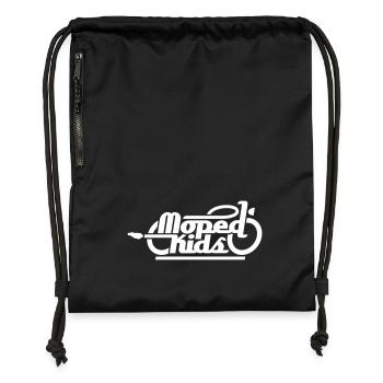 Moped Kids / Mopedkids (V1) - Gymsac made from recycled material - black - Front