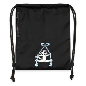 Aerial Cat Silks - Gymsac made from recycled material - black - Front