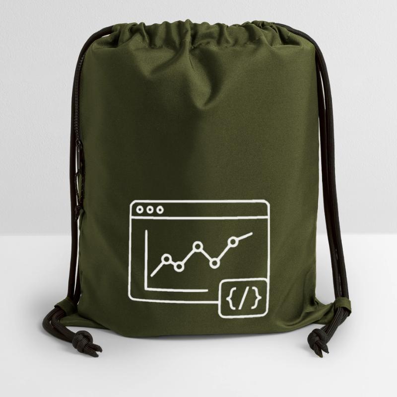 Web Analyse Chart Coding Browser Vektor Turnbeutel aus Recycling-Material