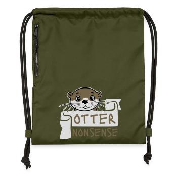 Otter Nonsense Lustig Wortspiel Otter Liebe Spruch - Turnbeutel aus Recycling-Material - military Green - Vorne