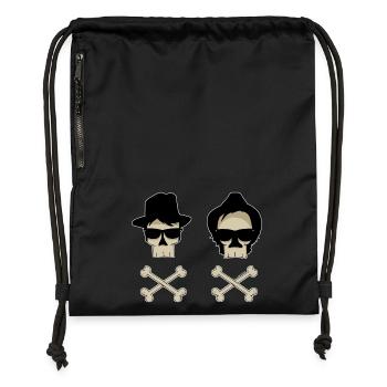 blues brothers - Gymsac made from recycled material - military green - Front