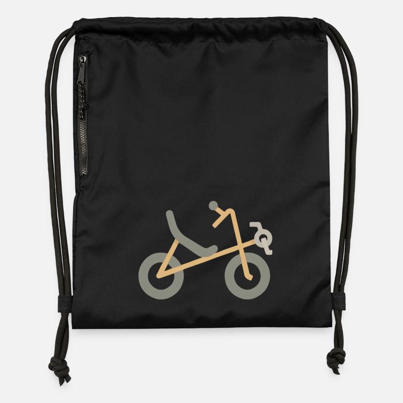 Recumbent Bicycle - Gymsac made from recycled material - black