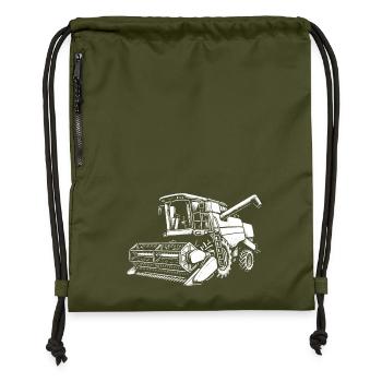 Kornkraft pur - Turnbeutel aus Recycling-Material - military Green - Vorne