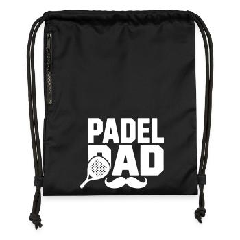 Padel Dad - Sac à cordon en polyester recyclé - military green - Devant