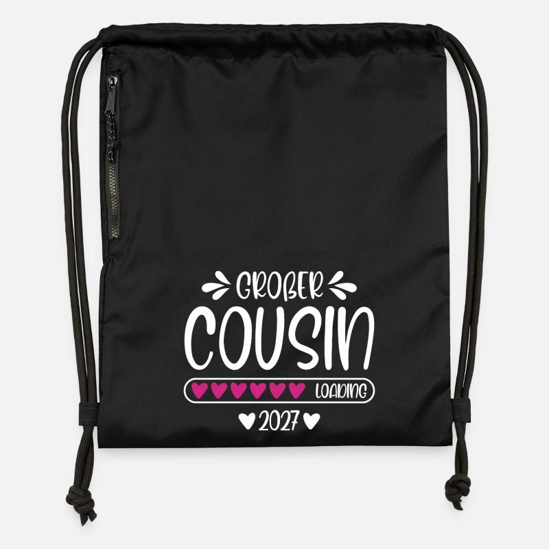 Big Cousin 2027 loading - Gymsac made from recycled material - black