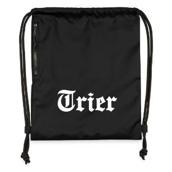 Trier - Turnbeutel aus Recycling-Material - Schwarz - Vorne