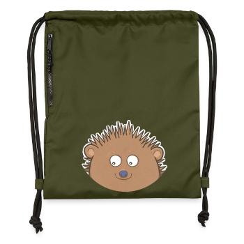 Igel - Turnbeutel aus Recycling-Material - military Green - Vorne