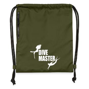 Divemaster Plongée Sous Marine - Sac à cordon en polyester recyclé - military green - Devant