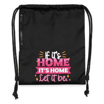 Humanité Égalité - Sac à cordon en polyester recyclé - noir - Devant