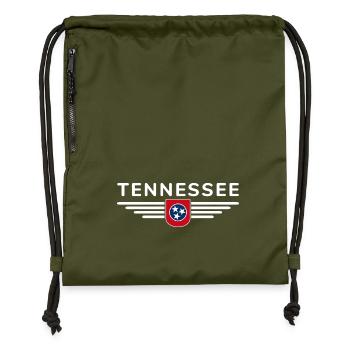 T-shirt de fan du Tennessee – Musique et amour de la maison - Sac à cordon en polyester recyclé - military green - Devant