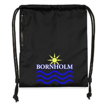 BORNHOLM-Sun Water - Turnbeutel aus Recycling-Material - Schwarz - Vorne