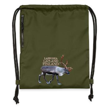 Lapponia - Gymsac made from recycled material - military green - Front
