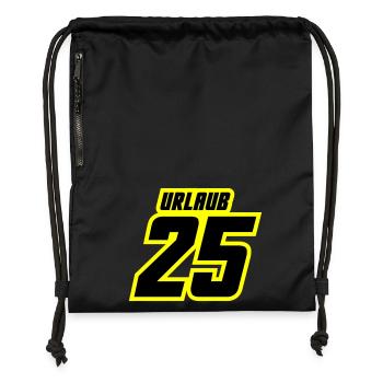 Maillot vacances 2025 - Sac à cordon en polyester recyclé - noir - Devant