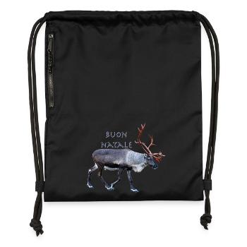 Buon Natale - Gymsac made from recycled material - black - Front