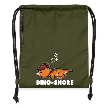  Dinosaur Paleontology Dino Sleeping - Gymsac made from recycled material - military green - Front