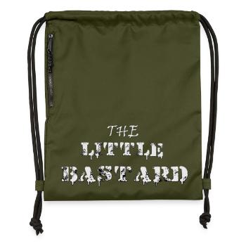 Typographie de Little Rebel - Sac à cordon en polyester recyclé - military green - Devant