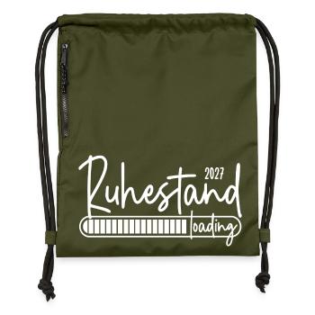 Chargement de la retraite 2027 - Sac à cordon en polyester recyclé - military green - Devant