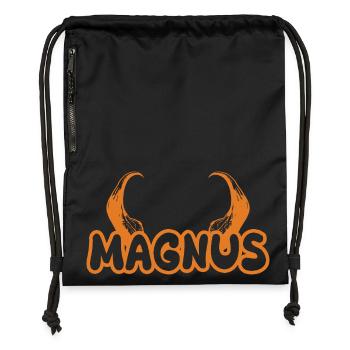 Magnus Magnus - Sac à cordon en polyester recyclé - noir - Devant