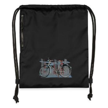 Bicycle - Gymsac made from recycled material - black - Front
