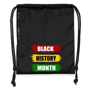 Black history month - Turnbeutel aus Recycling-Material - Schwarz - Vorne
