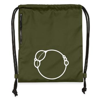 Bubbles - Gymsac made from recycled material - military green - Front