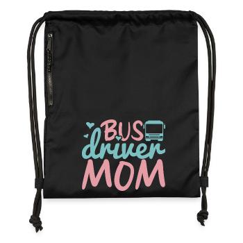 Busfahrer Mama - Turnbeutel aus Recycling-Material - Schwarz - Vorne