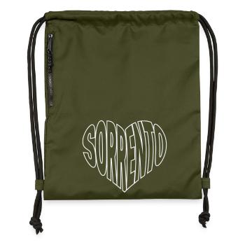Sorrento, Sorrent Herz-Typo Logo Shirt - Turnbeutel aus Recycling-Material - military Green - Vorne