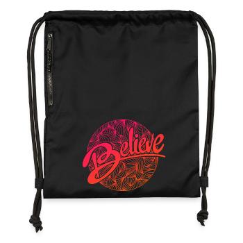 believe - Turnbeutel aus Recycling-Material - Schwarz - Vorne