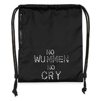no wummen no cry - Turnbeutel aus Recycling-Material - Schwarz - Vorne
