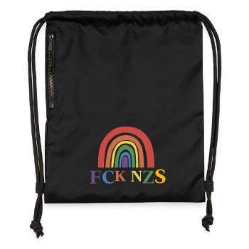 FCK NZS - Gymsac made from recycled material - black - Front