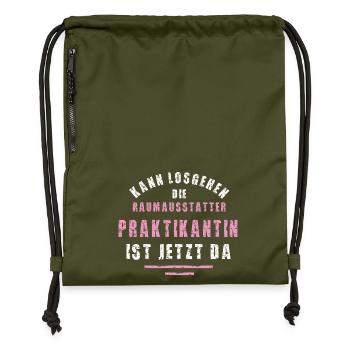 Stagiaire Décorateur d’intérieur Remerciement Stage - Sac à cordon en polyester recyclé - military green - Devant
