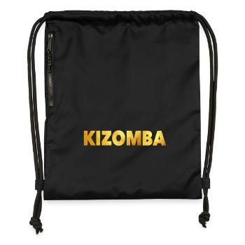 GOLD Kizomba - Kizomba Danse shirt - Sac à cordon en polyester recyclé - noir - Devant
