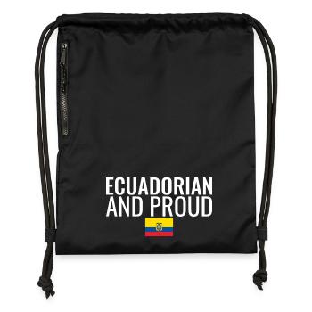 Ecuadorian And Proud Ecuador Ecuadorianisch Flagge - Turnbeutel aus Recycling-Material - military Green - Vorne