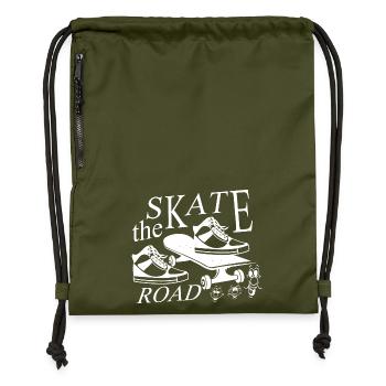 Skater - Gymsac made from recycled material - military green - Front