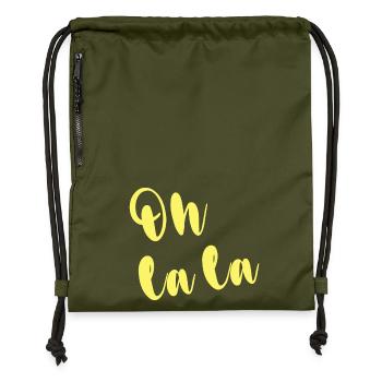 OH LA LA - Sac à cordon en polyester recyclé - military green - Devant
