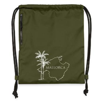 Mallorca Insel Palmen Urlaub Entspannung Reisen - Turnbeutel aus Recycling-Material - military Green - Vorne
