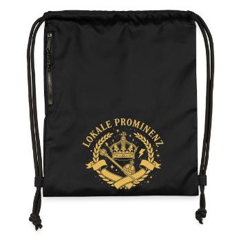 Local celebrities - Gymsac made from recycled material - black - Front