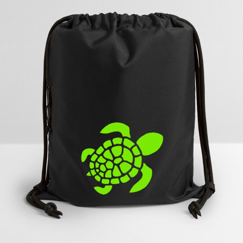 Turtle Logo Turtle Shell Pattern Icon Gymsac made from recycled material