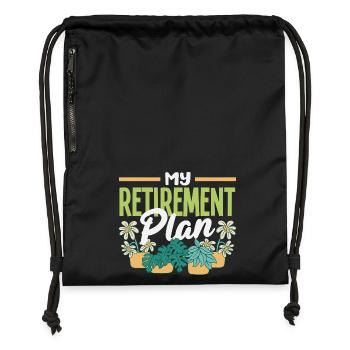 Garden & Plant Lovers Gifts - Gymsac made from recycled material - black - Front