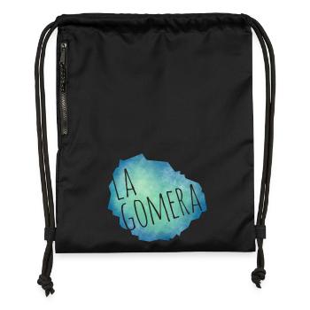 La Gomera - Turnbeutel aus Recycling-Material - Schwarz - Vorne