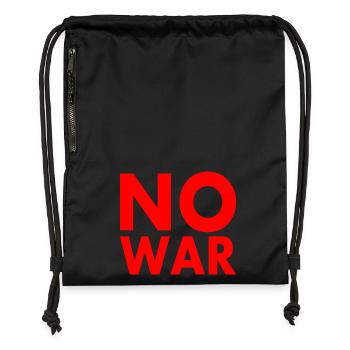 No war - Gymsac made from recycled material - black - Front