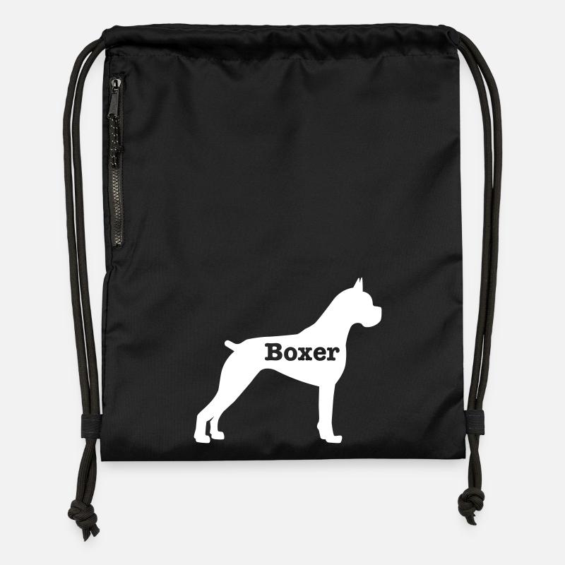Boxer - Gymsac made from recycled material - black